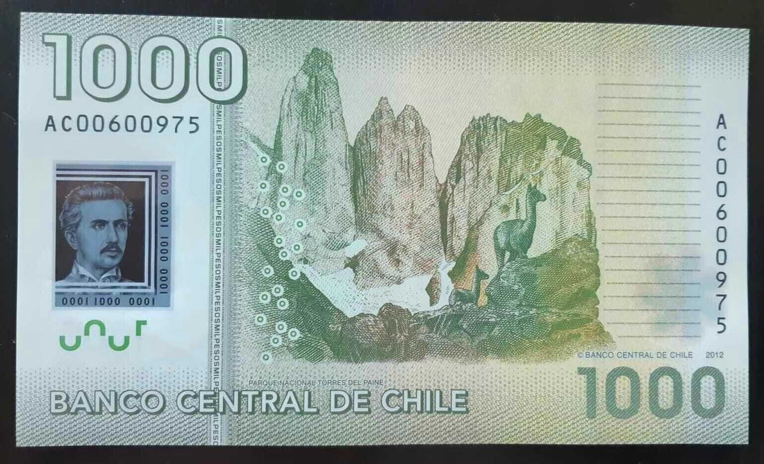 CHILE 1000 PESOS (P161k) 2020 POLYMER UNC - worldbanknote