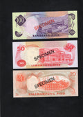 PHILIPPINES 1979 ... 2 - 100 PISO ... COLLECTOR'S SPECIMEN BANKNOTES UNC/d10