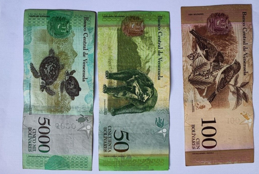 6 Venezuela banknotes in Used Condition - worldbanknote