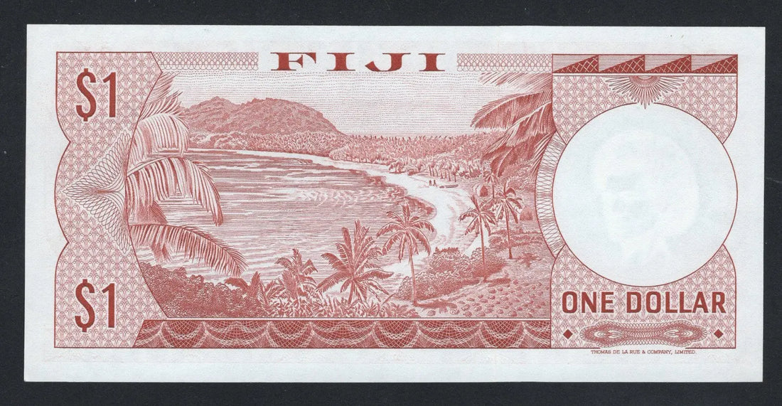 Front of Fiji 1 dollars 1971  AUNC/f10