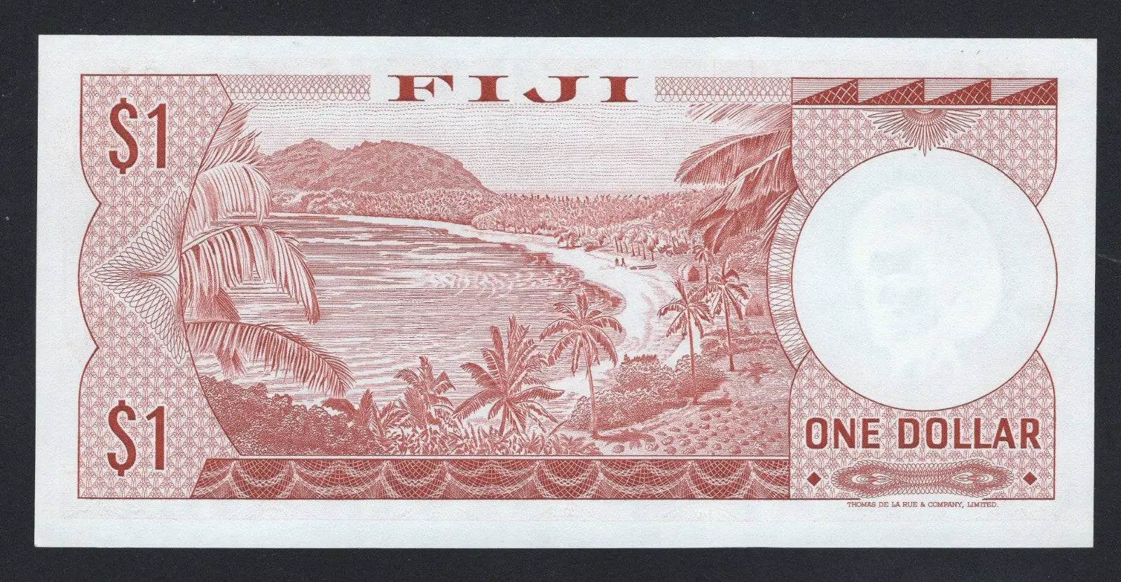 Reverse of Fiji 1 dollars 1971  AUNC/f10