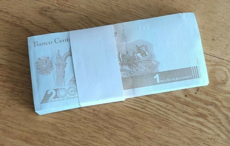 100xVENEZUELA 1.000.000 Million Bolivares note UNC 2021 pick NEW - worldbanknote
