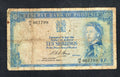 RESERVE BANK OF RHODESIA 10 SHILLING Well Used/ref d11