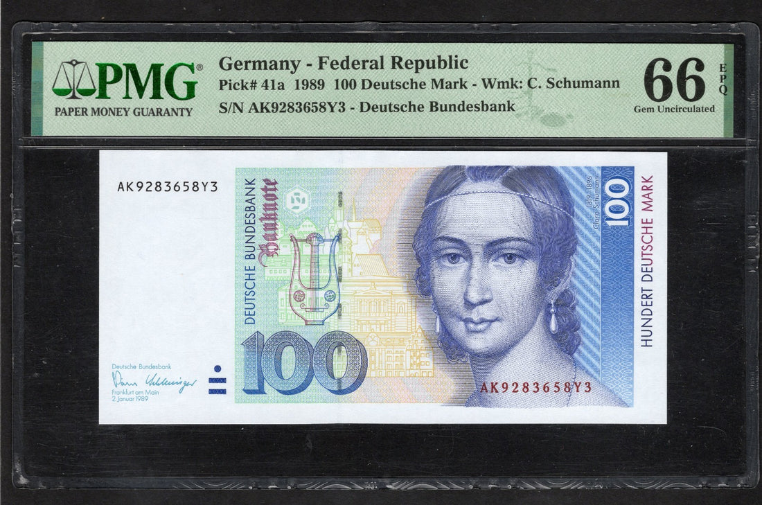 Germany Federal Republic 100 Deutsche Mark, 1993, P-41a, PMG 66