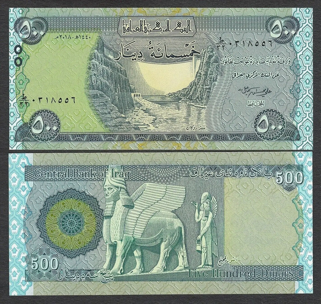 100xIRAQ 500 DINARS (P NEW) 2018 NEW UNC