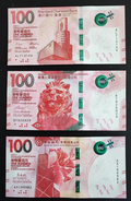 Hong Kong Set 3 PCS, 100 Dollars, 2018(2020) Cantonese Opera, UNC - worldbanknote