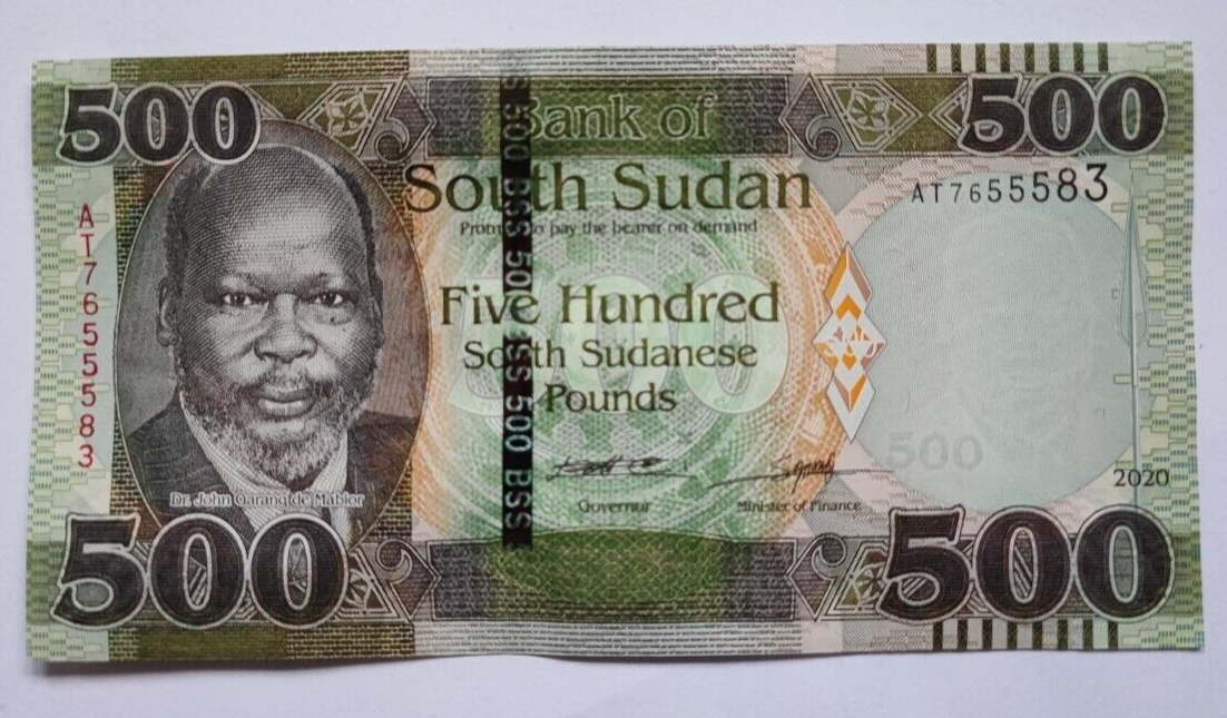 SOUTH SUDAN 500 POUNDS 2020 (2021) UNC - worldbanknote