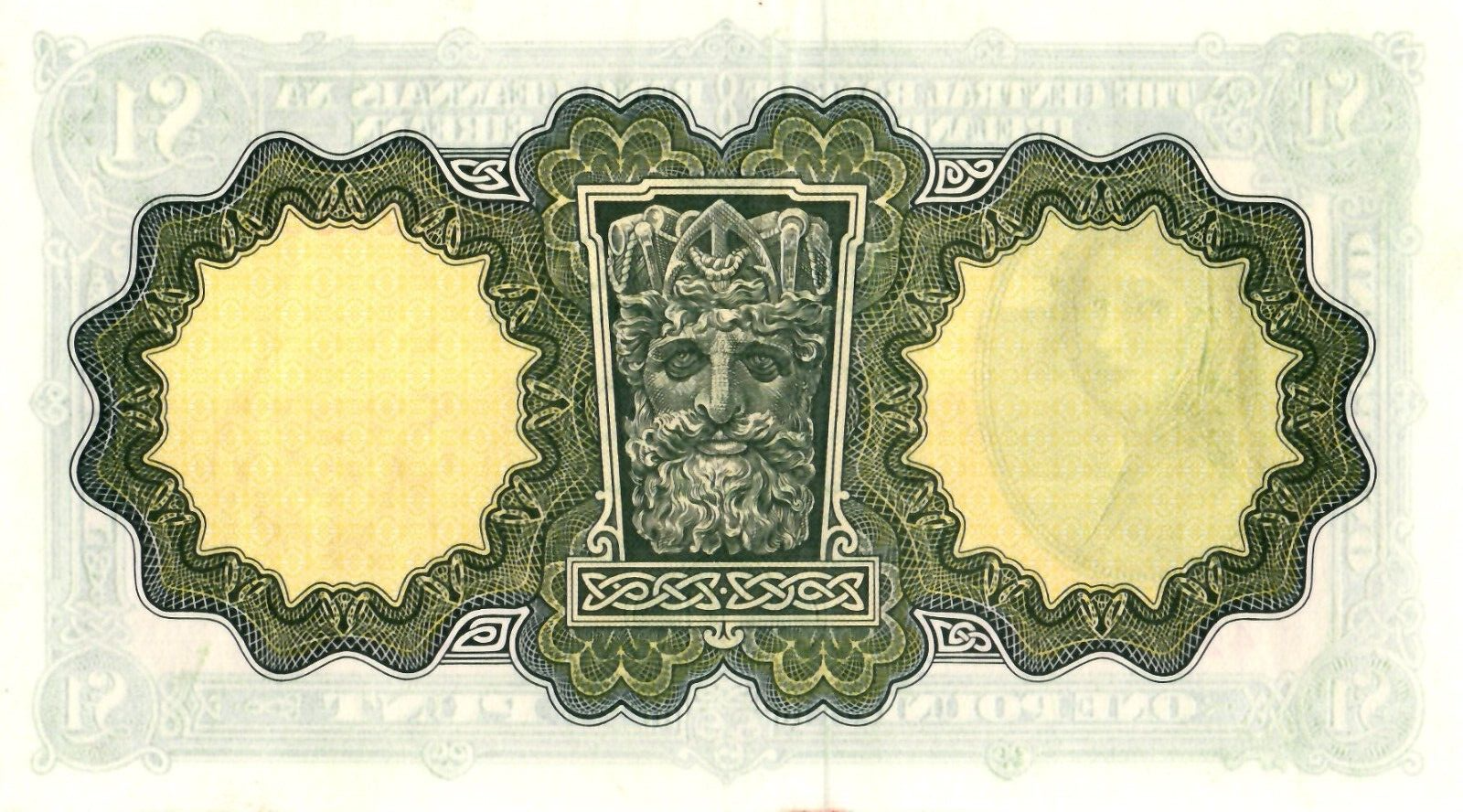 Ireland Lady Lavery 1 pound Note 1976 UNC /B46 - worldbanknote