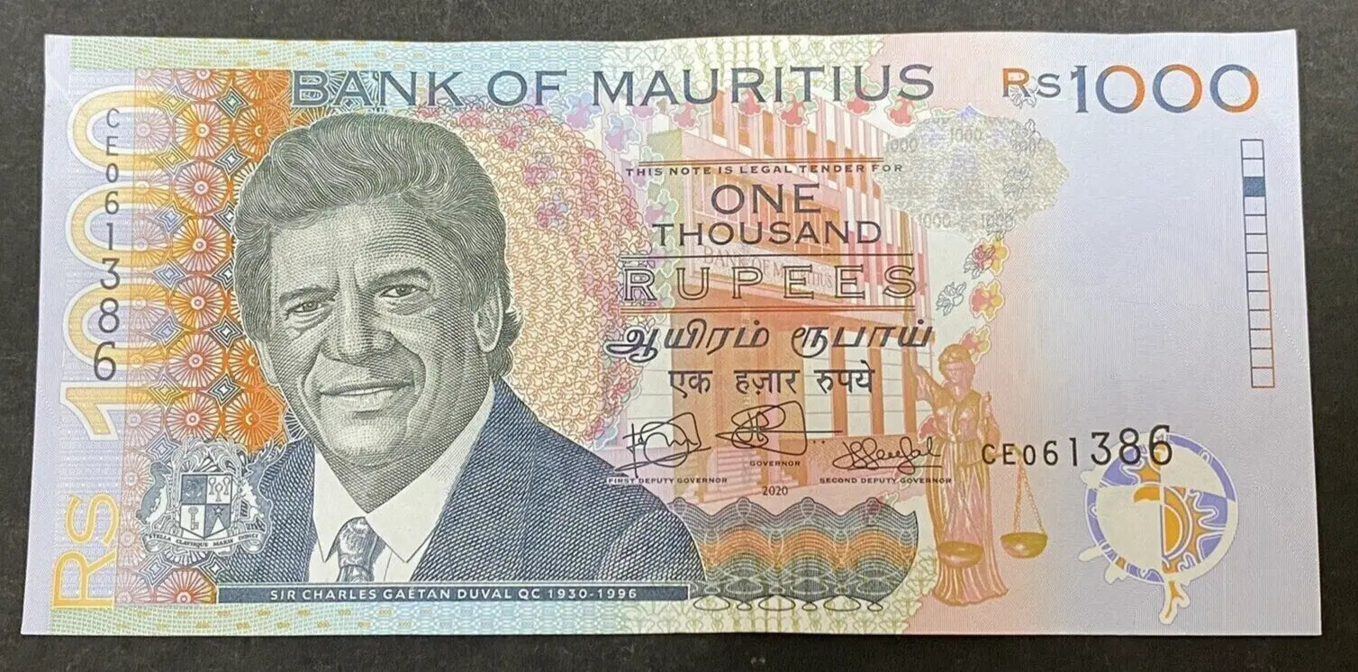 2020 Bank Of Mauritius 1000 Rupees Banknote EF