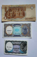 Set 5 PCS, Egypt 5 10 25 50 Piastres 1 Pound, UNC - worldbanknote