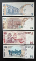 Argentina  2,10, 20,50 Pesos Set, 1992-2003, UNC