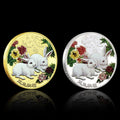 2pcs 2023 Year of The Rabbit Coin Chinese Zodiac Commemorative Medal in Capsule - worldbanknote
