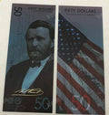 6pcs US President Banknotes USD 1/5/10/20/50/100 Colorful Set Gold Banknote - worldbanknote