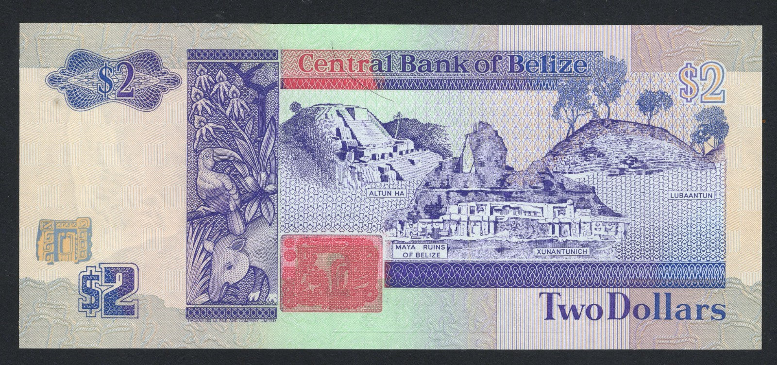 Belize 2$ 1990 AUNC/F10