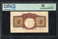 BACK OF Barbados - 1939 One Dollar Banknote P-2b  PMG Very Fine 25