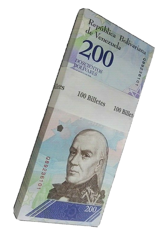 venezuela 200 bolivar soberano 2018 bundle - worldbanknote