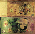 Kongfu Master  gold-plated banknote