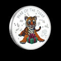 2022 Lunar Year Of The Tiger Silver plated Coin - worldbanknote