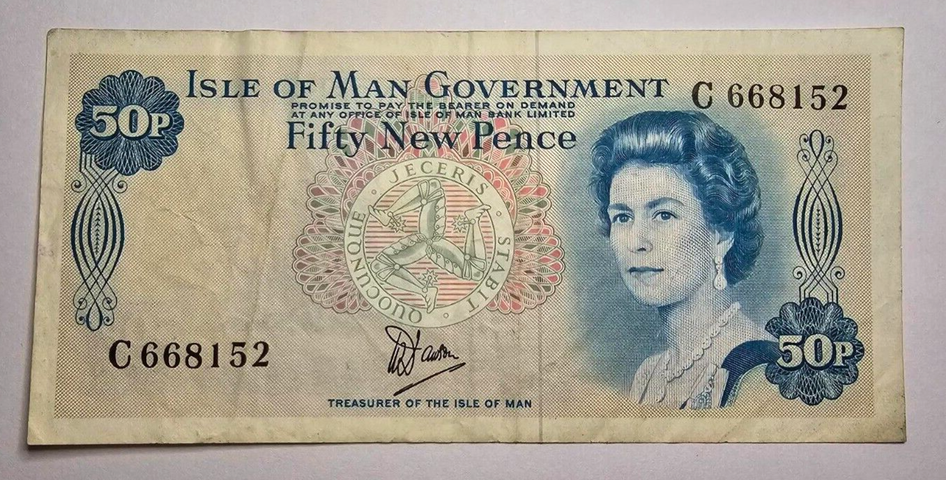 Isle of Man 50p pence very fine 1979 / ref d23 - worldbanknote