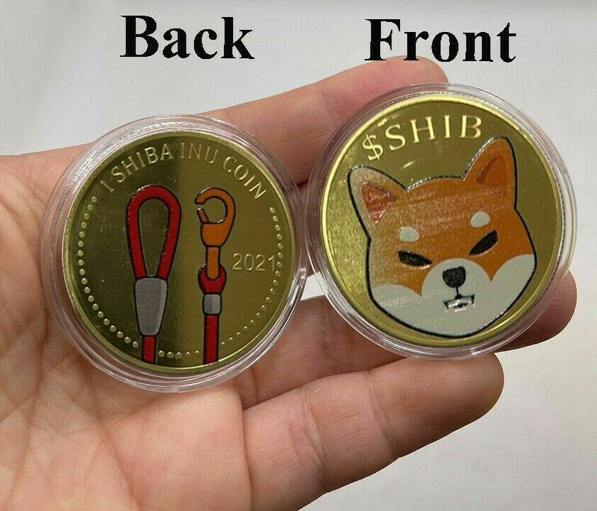 SHIBA INU SHIB CRYPTO COIN With Case - worldbanknote