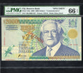 FRONT OF 2000 FIJI 2000 DOLLARS SPECIMEN PMG 66 EPQ GEM UNC