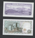 BACK OF SET OF 2 ISLE OF MAN Banknotes1,5 Pounds AUNC/d11
