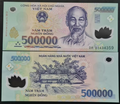 5xVietnamese Dong 500K Polymer Banknote Vietnam 500000 VND Uncirculated UNC - worldbanknote