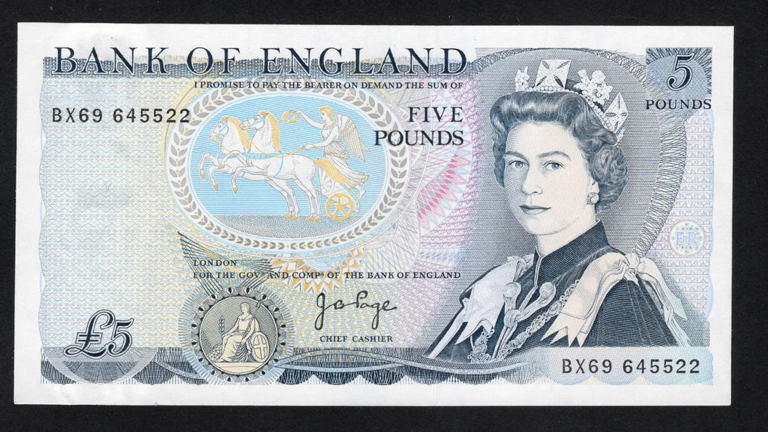 front of FLORENCE NIGHTINGALE BANK OF ENGLAND £5  