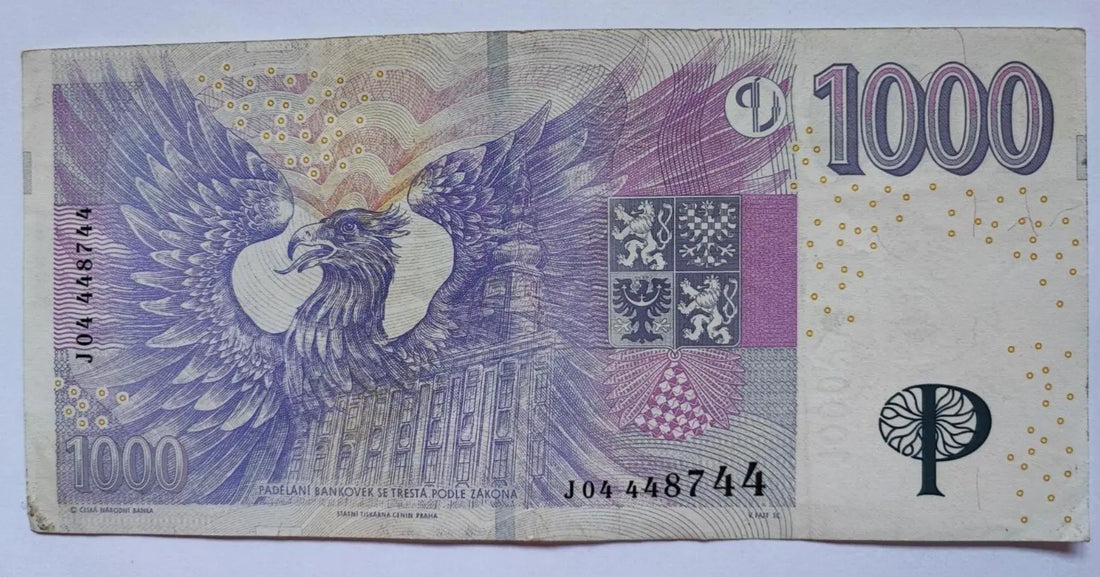 CZECH REPUBLIC 1000 KORUN (P18) 2008 Very Fine