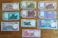 India, 5,10,10,20,20, 50,50,100,100,200,Rupees, set of 10 All In Unc - worldbanknote