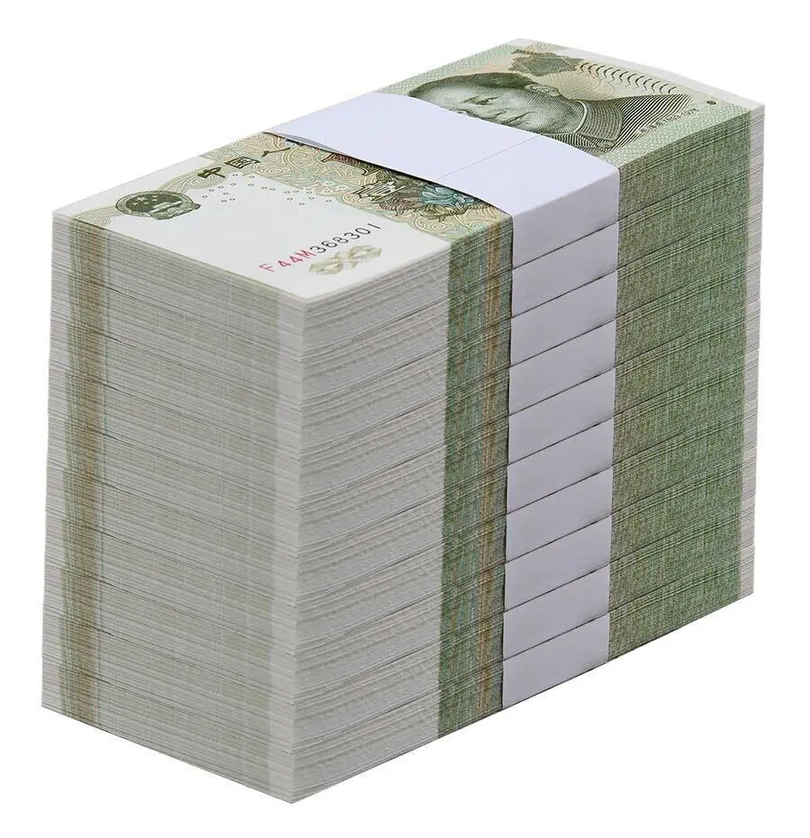 China 1 Yuan x 1000 Pcs  Brick, 2019 P-895 Mao Zedong Banknote Unc