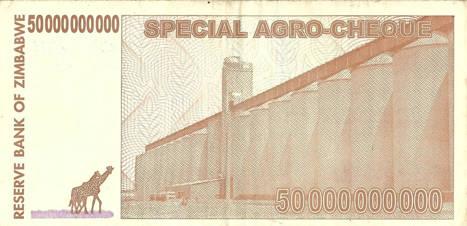 Zimbabwe 50 Billion Dollars 2008 fine/very fine