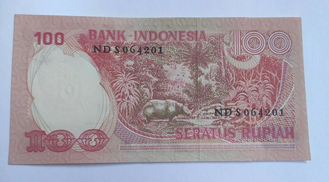 INDONESIA P.116 1977 100 Rupiah BANKNOTE UNC - worldbanknote