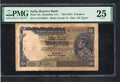 FRONT OF India British 10 TEN Rupees P19a 1937 PMG25  KING GEORGE