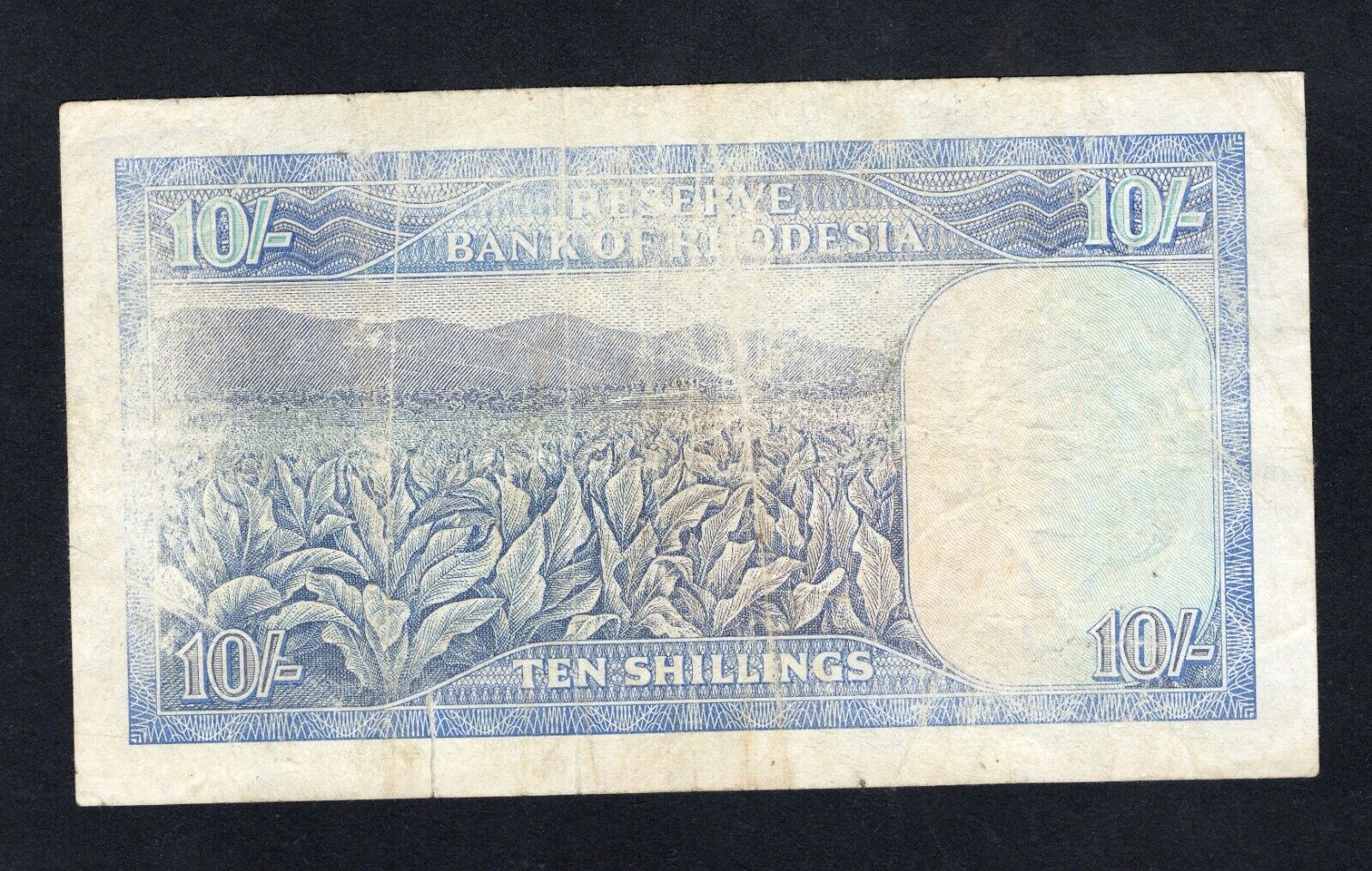 RESERVE BANK OF RHODESIA 10 SHILLING Well Used/ref d11