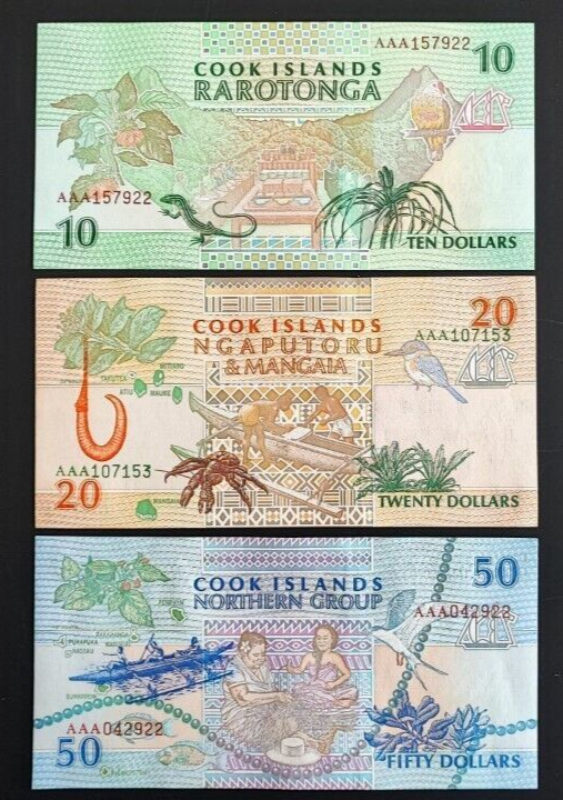 COOK ISLANDS 3 DOLLARS (P NEW) N. D. (2021) UNC - worldbanknote