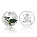 Art Crafts Endangered Animal Species Loggerhead Sea Turtle Silver Plated Coins - worldbanknote