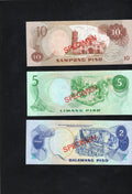 PHILIPPINES 1979 ... 2 - 100 PISO ... COLLECTOR'S SPECIMEN BANKNOTES UNC/d10