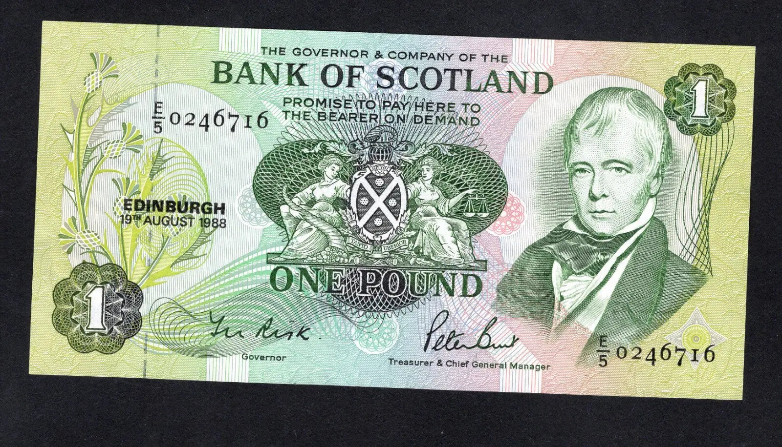 BANK OF SCOTLAND £1  Banknotes 1970/88 choose Year & Prefix See Menu/REF D6