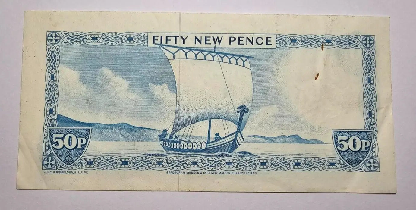 Isle of Man 50p pence  very fine 1979 / ref d2