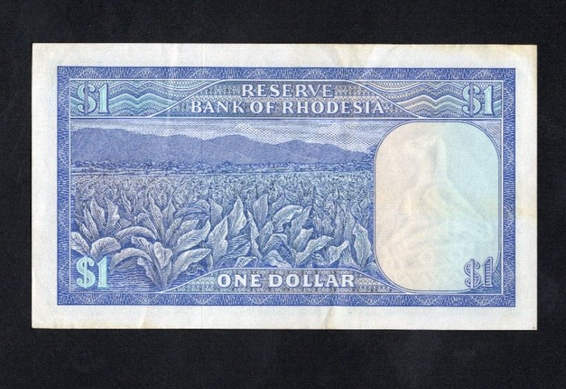 1978 RHODESIA (ZIMBABWE) 1 OLD RHODESIAN DOLLAR BANKNOTE AFRICA AU/REF B3 - worldbanknote