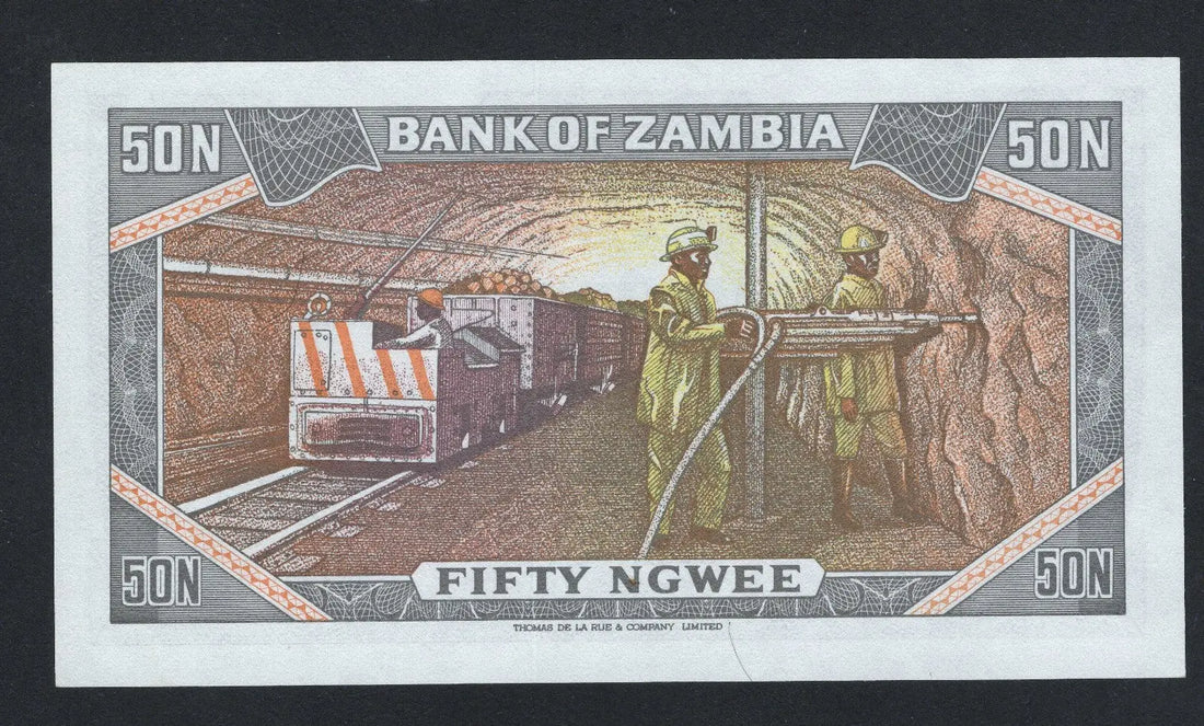 Zambia 50 NGWEE UNC(1970'S) /F10