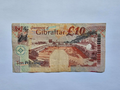 Gibraltar 10 Pounds 2002 P-32 Fine Qn. Elizabeth II - worldbanknote