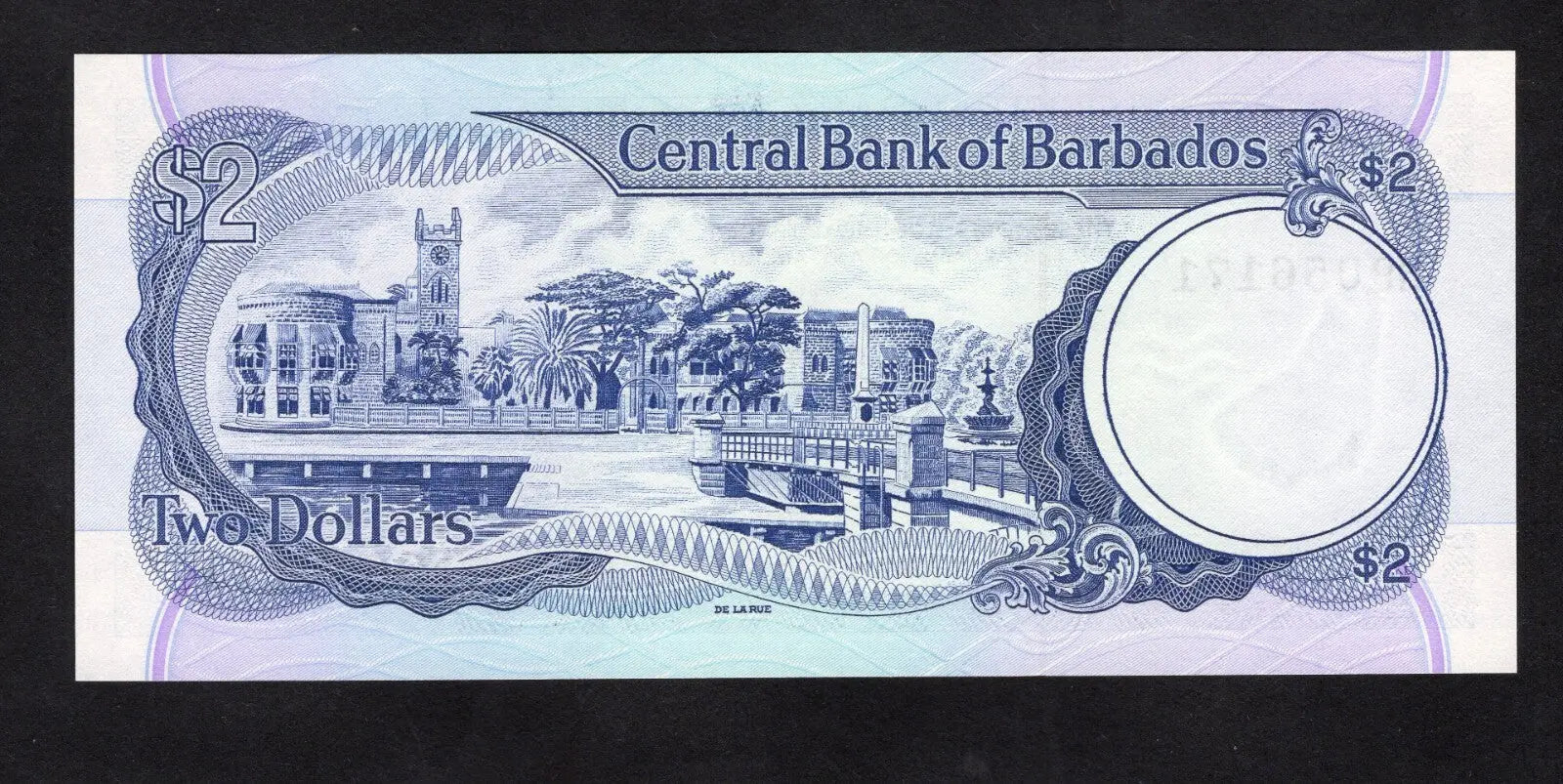 BARBADOS $ 2 Dollars Banknote (1980) P.30a , UNC/d11
