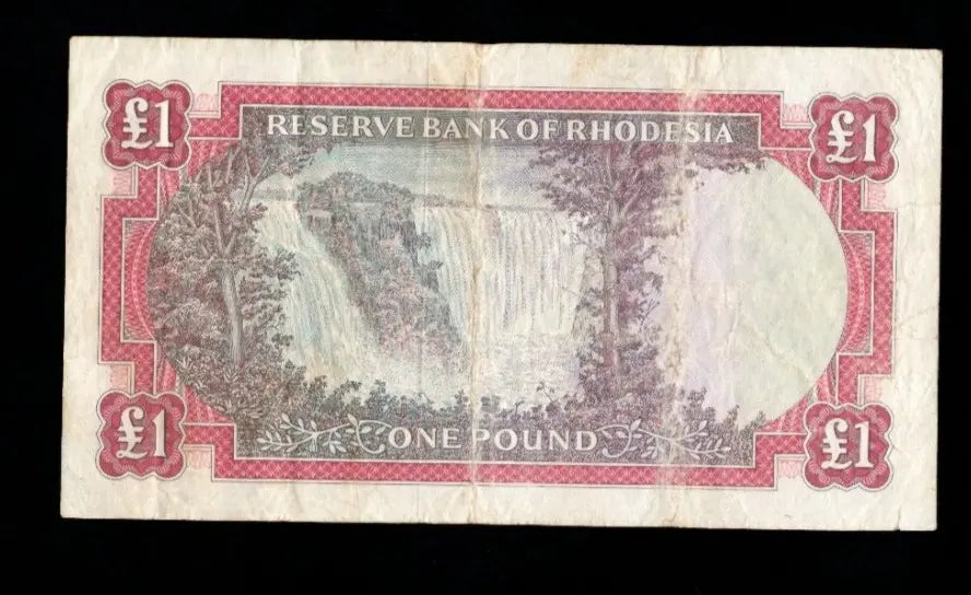 1 Pound Reserve Bank of Rhodesia  1968 Very Fine/ref b4