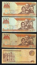 Group  of 12  Dominican Peso Banknotes 1988/2006 Used /c1