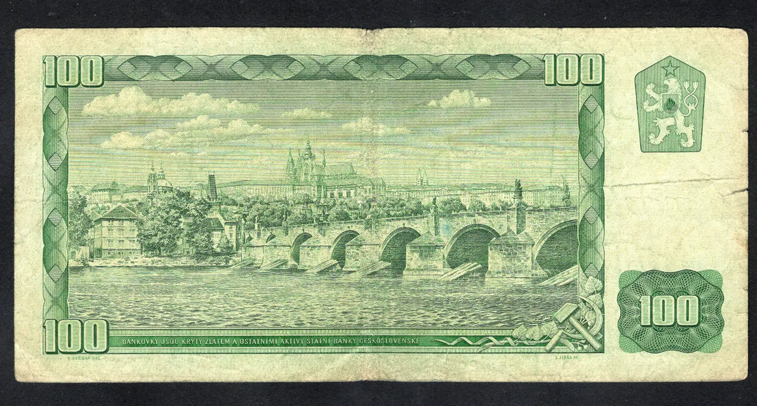 1961 Czechoslovakia 100 Korun Used d15