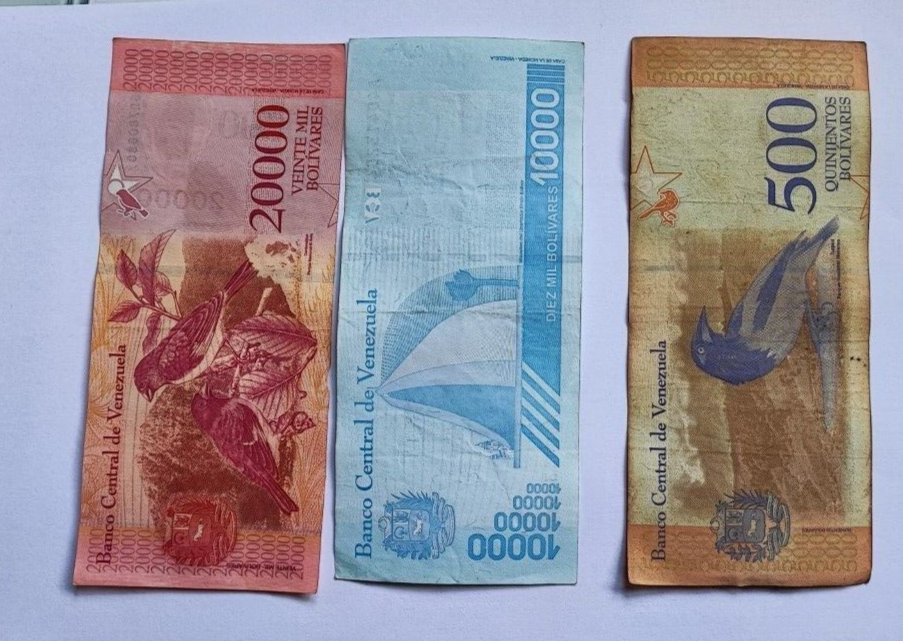 6 Venezuela banknotes in Used Condition - worldbanknote