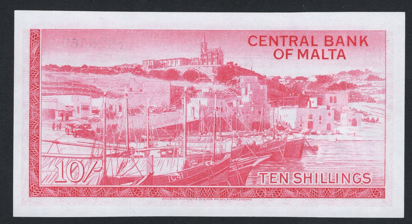 MALTA 1967 10 Shillings AUNC /F10