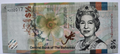 Queen Elizabeth II Banknote Bahamas 1/2 Dollar with folder - worldbanknote